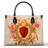 Sacred Heart of Grace Leather Bag