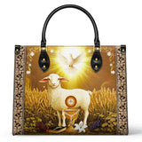 Catholight  The Lamb Of Redemption Leather Bag