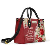 Blooming With Faith Leather Bag