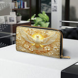 Wings of Serenity Leather Wallet Purse