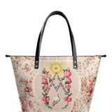 Catholight Roses of the Rosary Leather Tote Bags