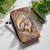 Divine Madonna And Child Leather Wallet Purse