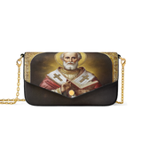 Catholight Saint Nicholas The Patron of Generosity Envelope Chain Crossbody Bag