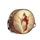 Catholight Glorious Ascension Christ Rising in Majesty Leather Circle Crossbody Bag