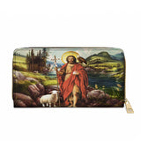 Saint John The Baptist Shepherd Leather Wallet Purse