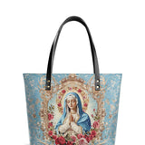 Catholight Our Lady of Grace Leather Tote Bag