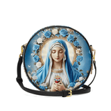 Catholight Heavenly Grace Leather Circle Crossbody Bag