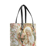 Catholight Virgin Mary's Grace Leather Tote Bags