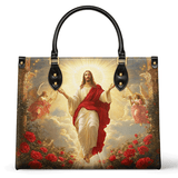 Glorious Ascension Christ Rising in Majesty Leather Bag