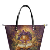 Catholight The Chalice of Abundance Leather Tote Bag