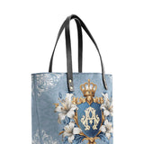 Catholight Sacred Devotion Leather Tote Bags