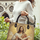 Jesus the Savior Eternal Light Leather Bag