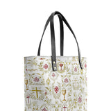 Catholight The Timeless Faith Leather Tote Bags