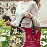 Catholight  Lilies of Faith Leather Bag