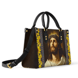 Crown of Thorns and Sunflower Grace Leather Bag