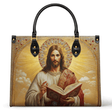 Jesus the Savior Eternal Light Leather Bag