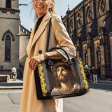 Catholight  Crown of Thorns and Sunflower Grace Leather Bag