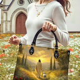 Divine Light and Love Leather Bag