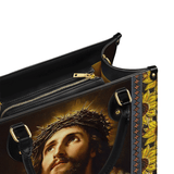 Crown of Thorns and Sunflower Grace Leather Bag