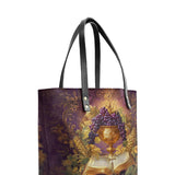 Catholight The Chalice of Abundance Leather Tote Bag